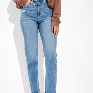 American Eagle Stretch Mom Jean Straight sz 6 long